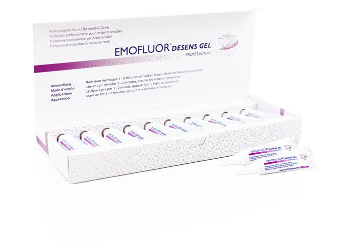Професійний гель для чутливих зубів Emofluor 10х3 мл