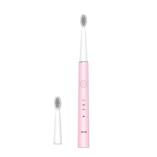 Звукова зубна щітка Seago E9 Slim Pink 2 насадки