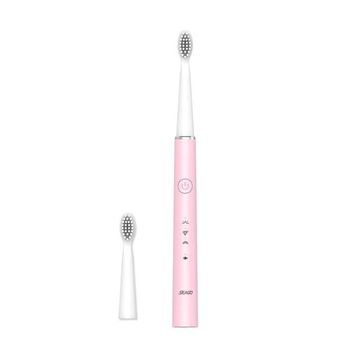 Звукова зубна щітка Seago E9 Slim Pink 2 насадки
