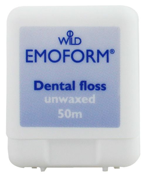 Зубна нитка (флос) Emoform не вощена тонка 50 м