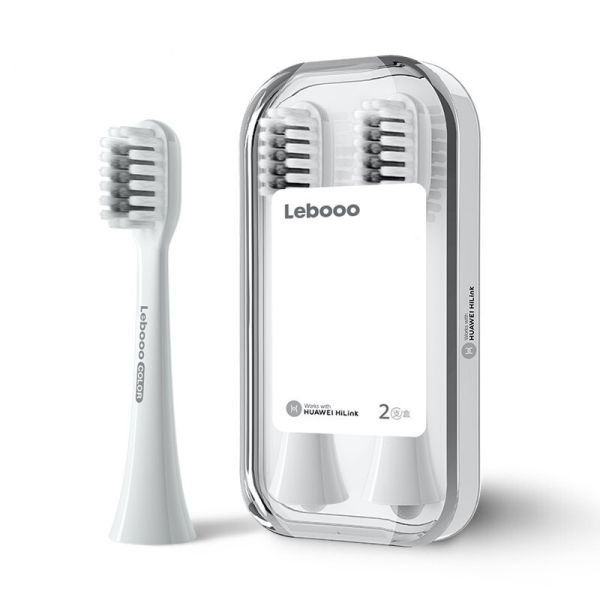 Змінні насадки для звукової зубної щітки Lebooo Color Sensitive White 2 шт білі