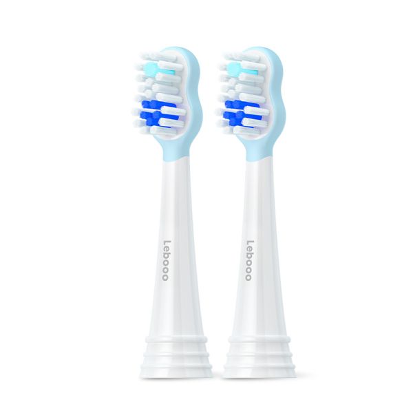 Змінні насадки для звукової зубної щітки Lebooo Super Cat 8-Type 2 шт блакитні