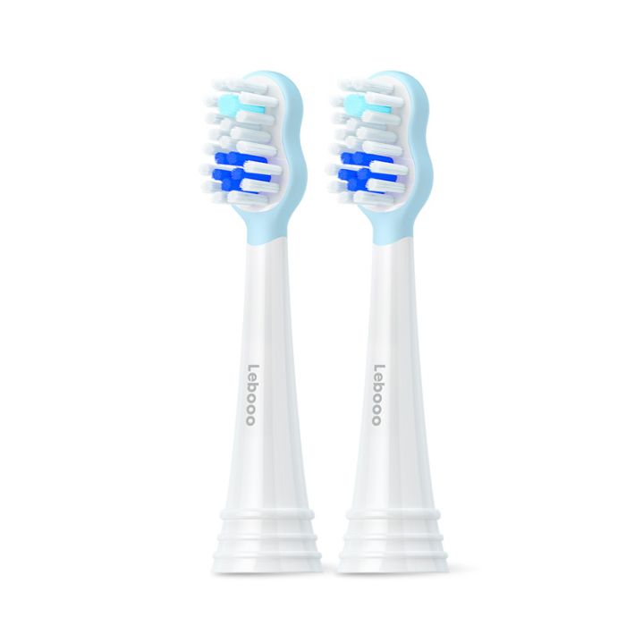 Змінні насадки для звукової зубної щітки Lebooo Super Cat 8-Type 2 шт блакитні