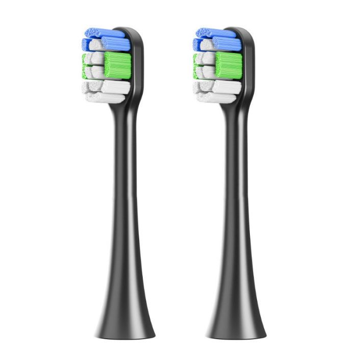 Змінні насадки для звукової зубної щітки Lebooo ProZone for Lebooo Diamond-Classic 2 шт чорні