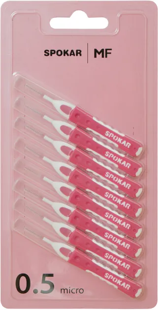Міжзубні йоржики Spokar Flexi 0.5 мм Прямі 8 шт. (8593534341661)