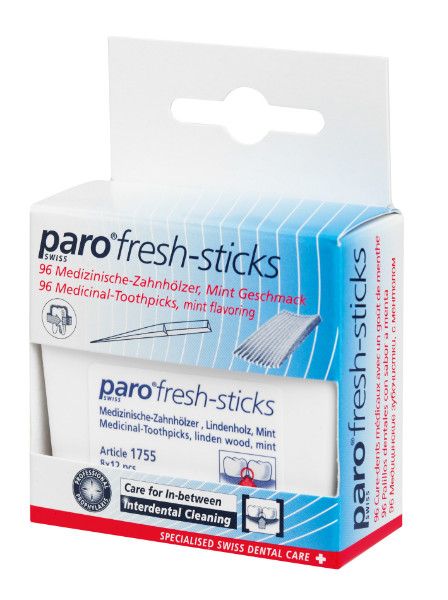 Медичні зубочистки з м'ятним смаком paro® Fresh-Sticks 96 шт