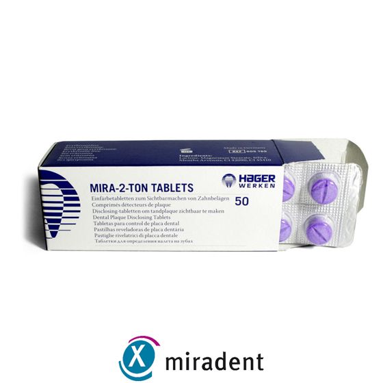 Таблетки для індикації нальоту Miradent Mira-2-Ton 50 шт