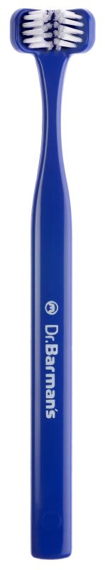 Зубна щітка Dr. Barman's Superbrush Compact тристороння м'яка синя