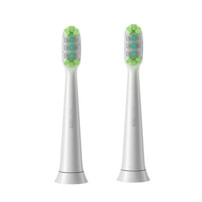 Насадки для звукової зубної щітки YAKO FLY Білі 2 шт