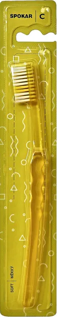 Зубна щітка Spokar C м'яка Жовта (8593534340602-yellow)