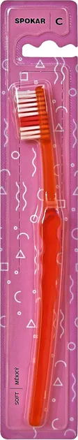 Зубна щітка Spokar C м'яка Червона (8593534340602-red)