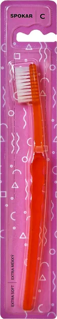 Зубна щітка Spokar C екстрам'яка Червона (8593534340770-red)