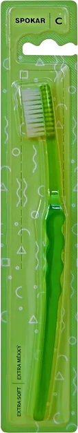 Зубна щітка Spokar C екстрам'яка Зелена (8593534340770-green)