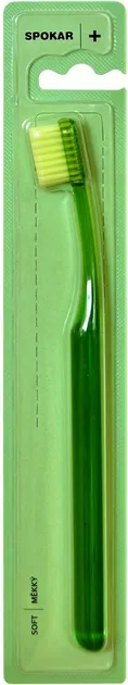Зубна щітка Spokar Plus М'яка Зелена (8593534341807_зелена)