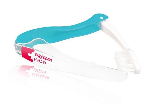 Дорожня зубна щітка-флос Edel+White Flosserbrush М'яка синя