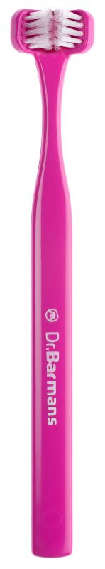 Зубна щітка Dr. Barman's Superbrush Compact тристороння м'яка рожева