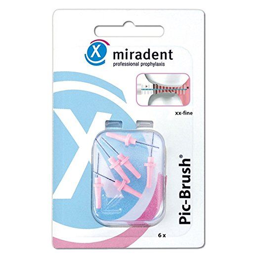 Міжзубні йоржи Miradent Pic Brush xx-fine 1.5 мм рожеві 6 шт