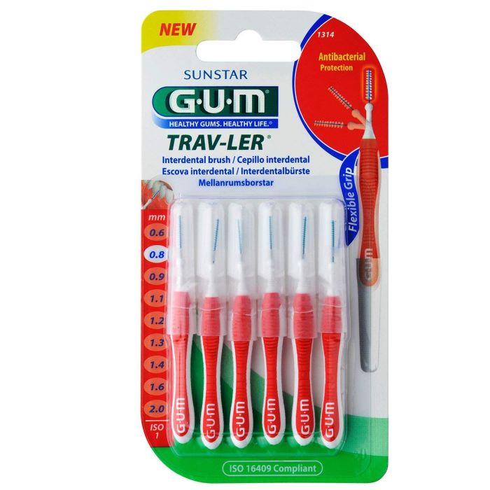 Міжзубні йоржики GUM TravLer 0.8 мм 6 шт