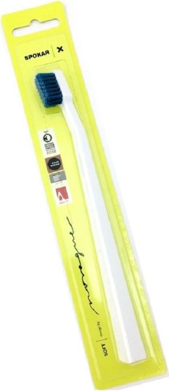 Зубна щітка Spokar X М'яка (8593534341968_Біло-блакитна)