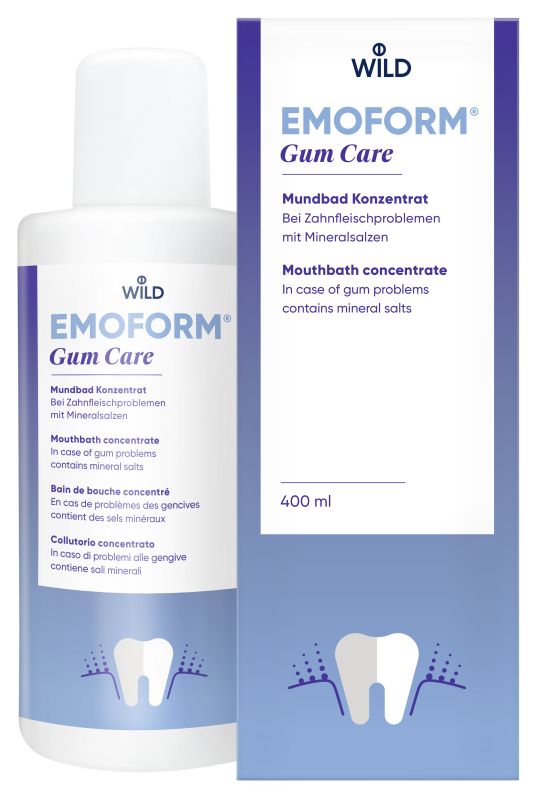 Ополіскувач для ротової порожнини Emoform Gum Care Без фтору концентрат 400 мл
