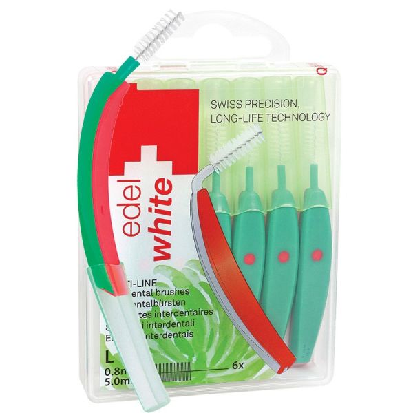 Міжзубні щітки Edel White Profi-Line EasyFlex L 6 шт