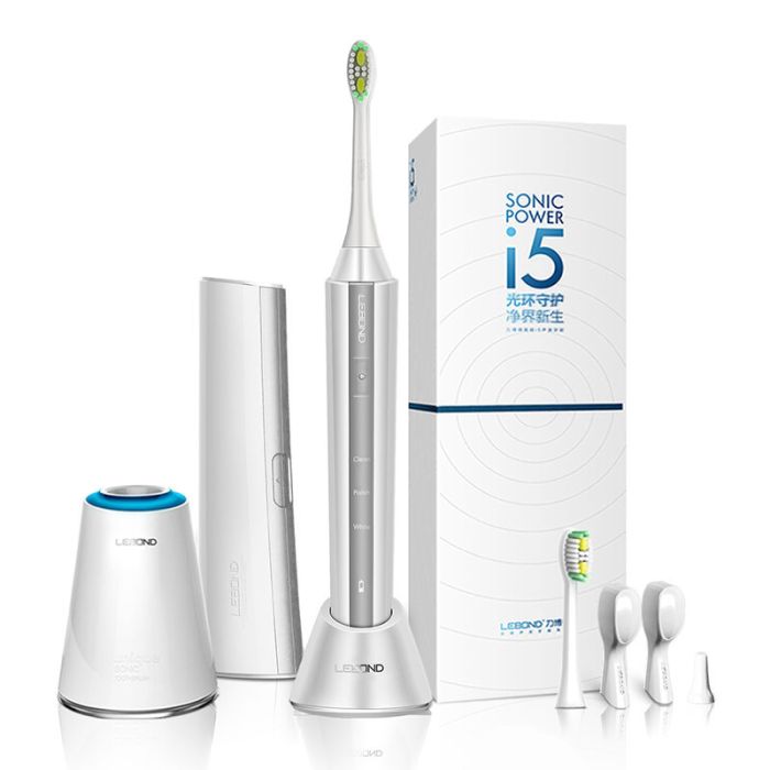 Звукова зубна щітка Lebond I5 White 2 насадки