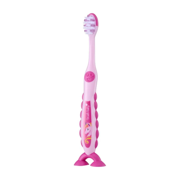 Дитяча зубна щітка Brush Baby FlossBrush від 3 до 6 років Єдиноріг