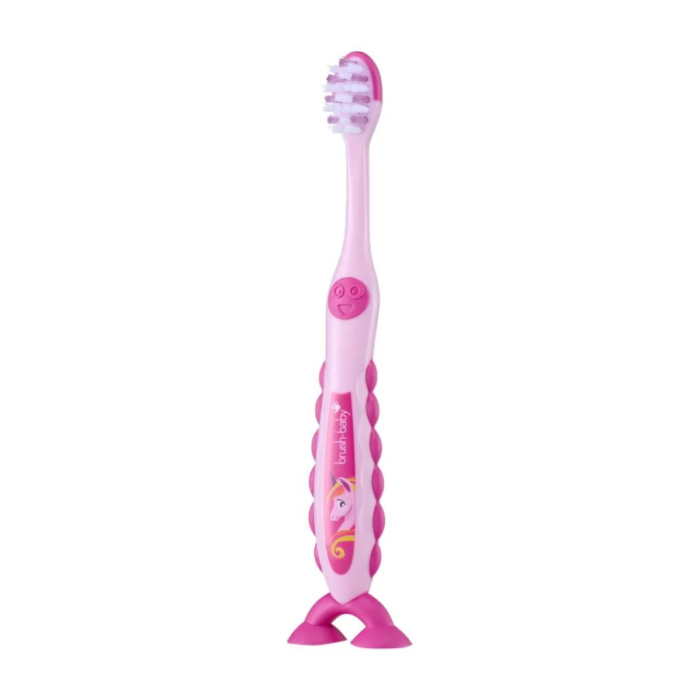 Дитяча зубна щітка Brush Baby FlossBrush від 3 до 6 років Єдиноріг