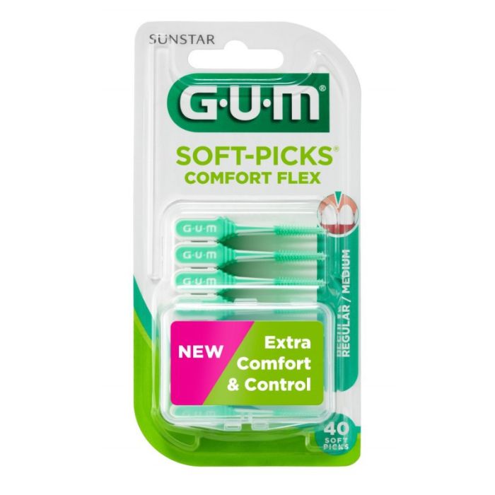 Безметалові міжзубні йоржики GUM Soft Picks Regular 40 шт