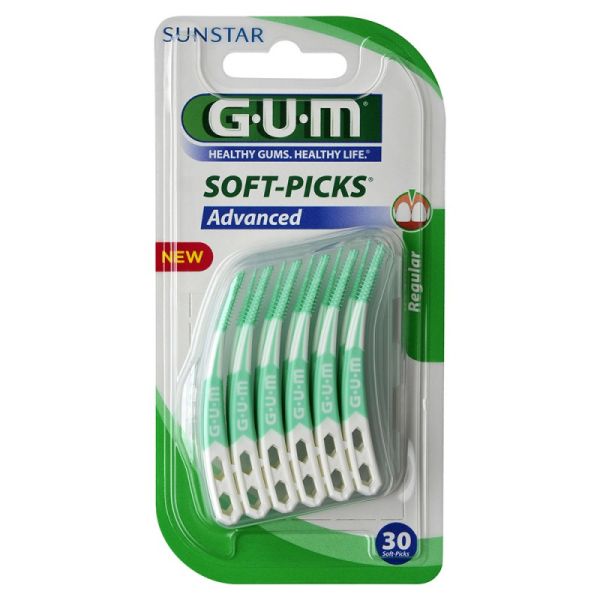 Безметалові міжзубні йоржики GUM Soft Picks Pro L 30 шт