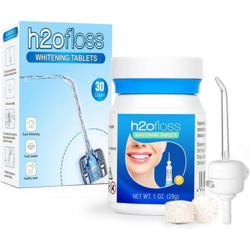 Система відбілювання зубів для іригатора H2ofloss Whitening Tabletes + Adapter