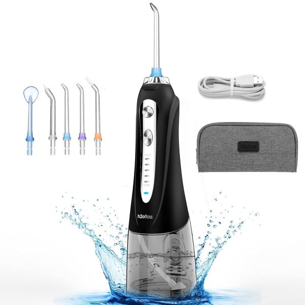 Іригатор h2ofloss hf-9P портативний 5 насадок чорний