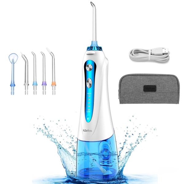 Іригатор h2ofloss hf-9P портативний 5 насадок білий