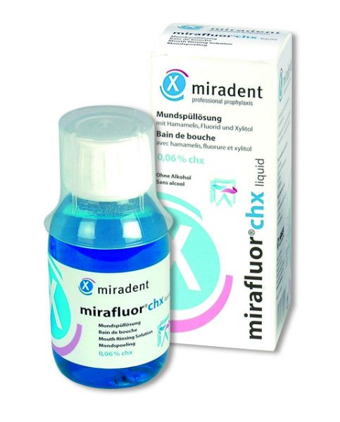 Ополіскувач рота Miradent Mirafluor із хлоргексидином 0,06% 100 мл