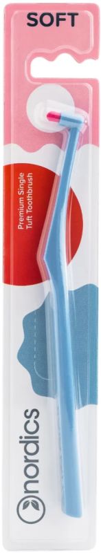 Монопучкова зубна щітка Nordics, блакитна