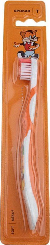 Дитяча зубна щітка Spokar Tommy М'яка Помаранчева (8593534341647_оранжевая)
