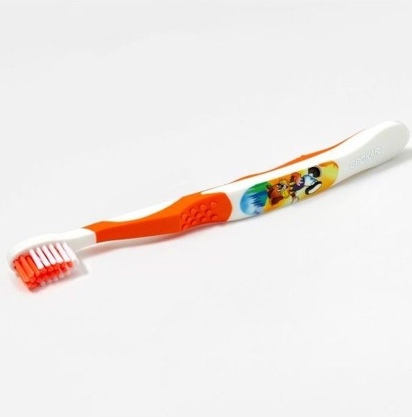 Дитяча зубна щітка Spokar Tommy М'яка Помаранчева (8593534341647_оранжевая)