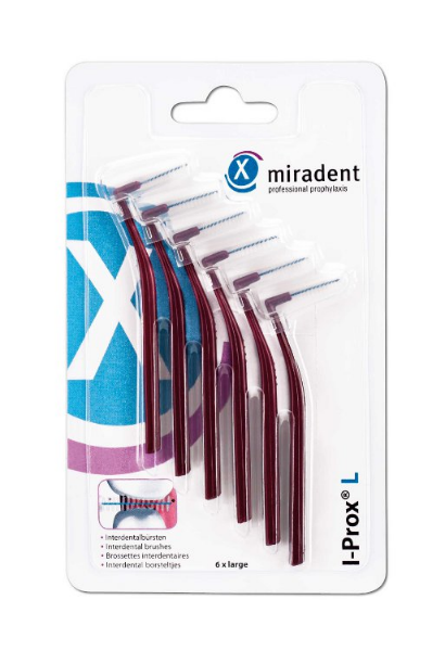 Міжзубні йоржи Miradent I-Prox L large 0.8 мм бордові