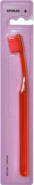 Зубна щітка Spokar Plus Середня Червона (8593534341814_червона)