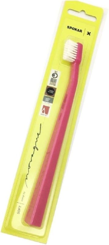 Зубна щітка Spokar X Суперм'яка (8593534341951_Рожево-біла)