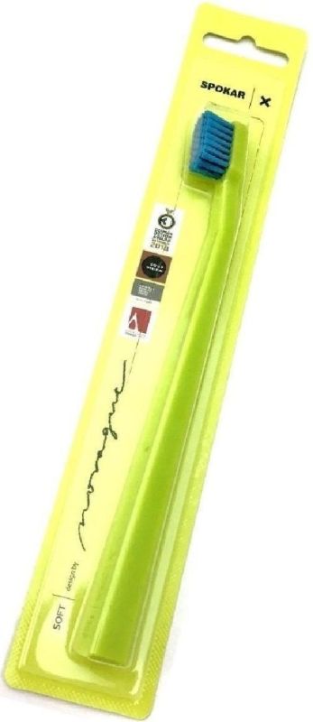 Зубна щітка Spokar X М'яка (8593534341968_Салатово-блакитна)