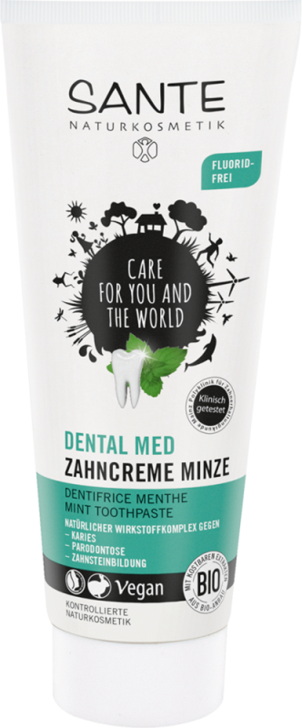 Зубна паста Sante з м'ятою без фтору 75 мл