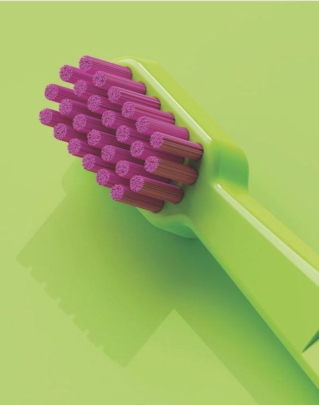 Дитяча зубна щітка Spokar XD ultrasoft (8593534342156_Салатово-рожева)