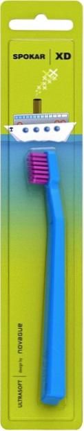 Дитяча зубна щітка Spokar XD ultrasoft (8593534342156_Синьо-рожева)