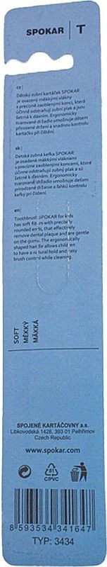 Дитяча зубна щітка Spokar Tommy М'яка з пісочним годинником Синя з пісочним годинником (8593534341647_синяя_с песочными часами)