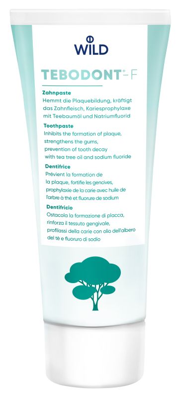 Зубна паста з маслом чайного дерева Tebodont-F із фтором 75 мл