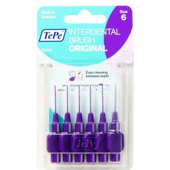 Міжзубні йоржики TePe Original 1.1 мм фіолетові 6 шт