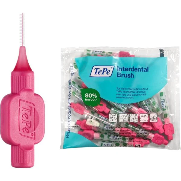 Міжзубні йоржики TePe Original 0.4 мм рожеві 25 шт