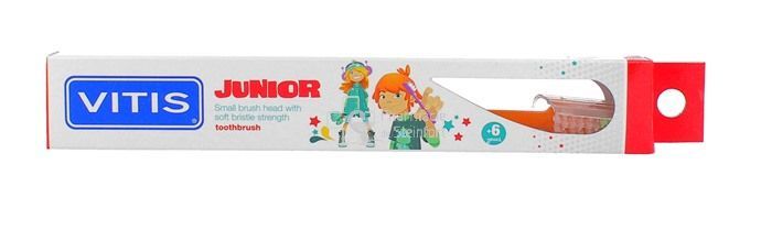 Дитяча зубна щітка VITIS JUNIOR від 6 років оранжева