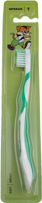 Дитяча зубна щітка Spokar Tommy М'яка з пісочним годинником Зелена (8593534341647_зеленая_с песочными часами)
